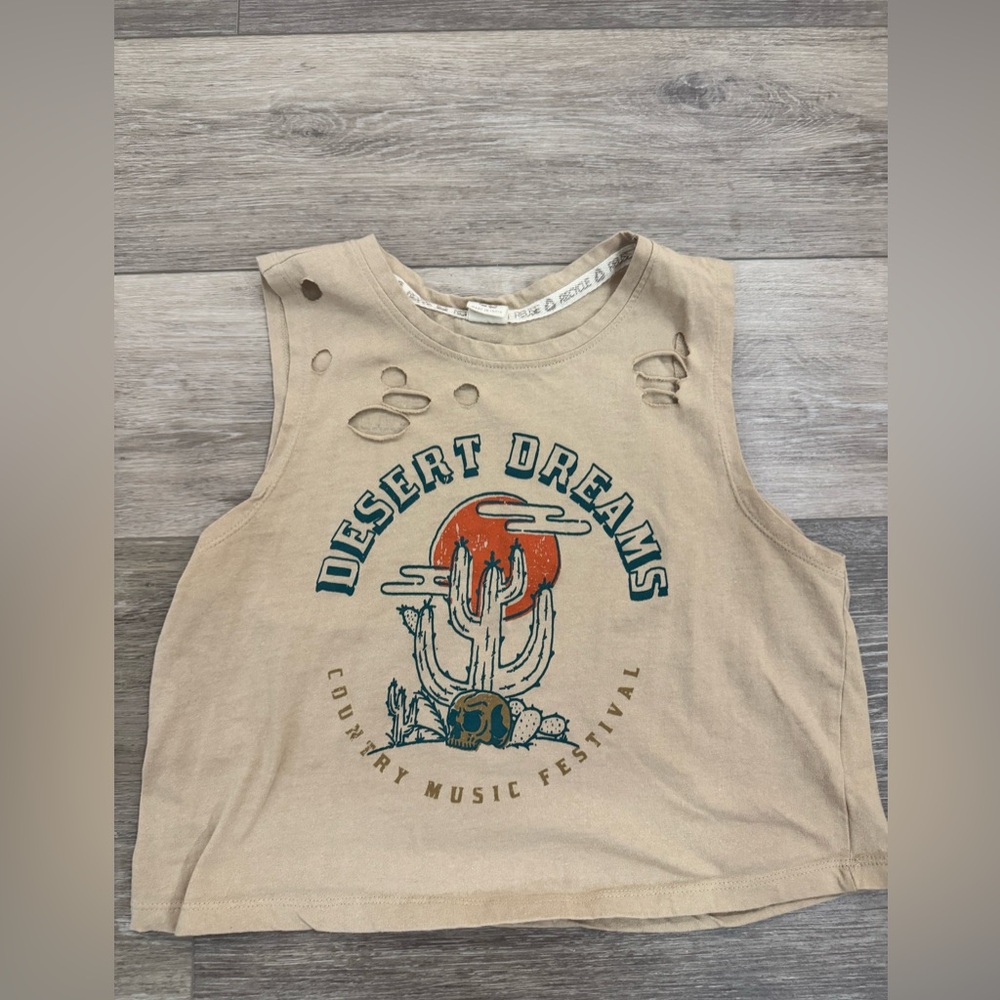 Recycled Threads Desert Dreams Graphic Tank Top